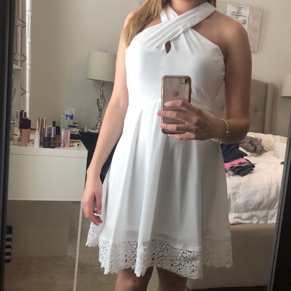 NWOT White mini summer dress - Picture 6 of 8